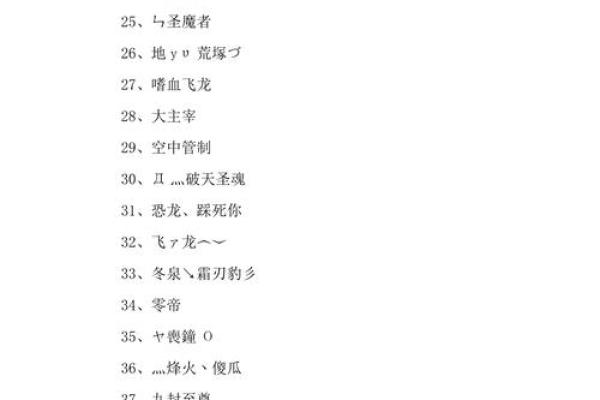 最具创意的游戏名字大全