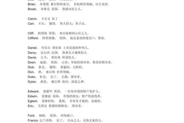 适合男孩的英文名字及其深刻寓意