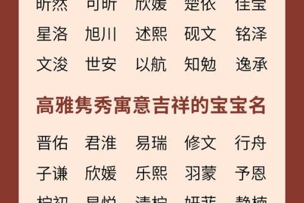 宝宝起名指南 精选有寓意的名字