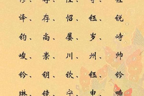 五行属金的常见字汇总及其寓意解析