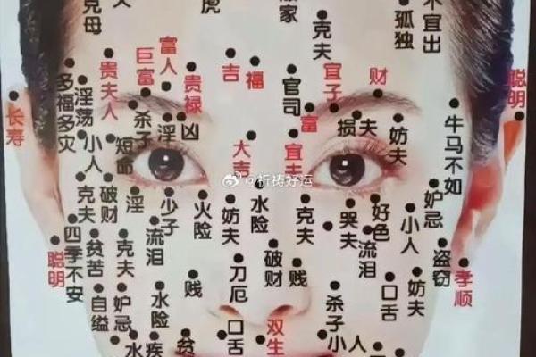 中国古代痣相口诀解析：面部痣纹与命运的神秘关联