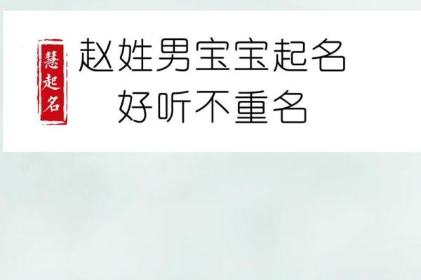 赵姓男孩起名推荐：最具韵味的赵字名字
