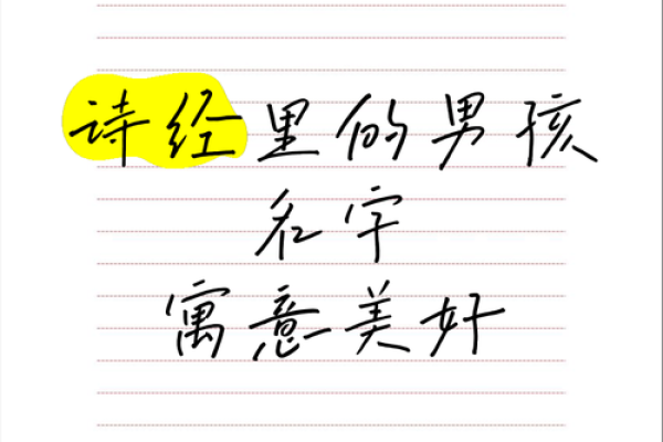 《诗经》中的男孩名字：承载古韵与文化的选择