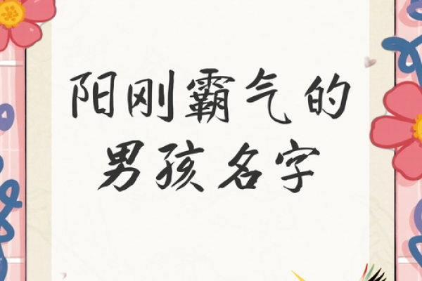 磅礴大气：阳刚之气的男孩名字创意盘点