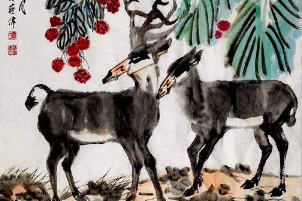 麋鹿风水画：招财旺运，家居必备的吉祥物