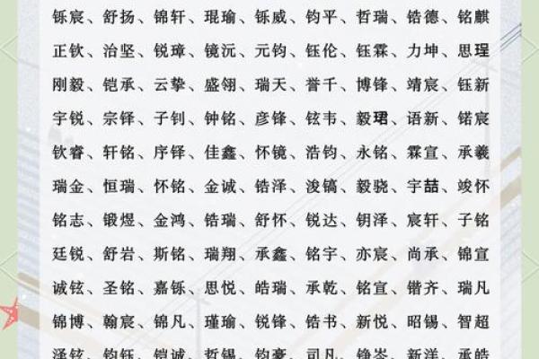 缺金缺水的男孩名字推荐与解析
