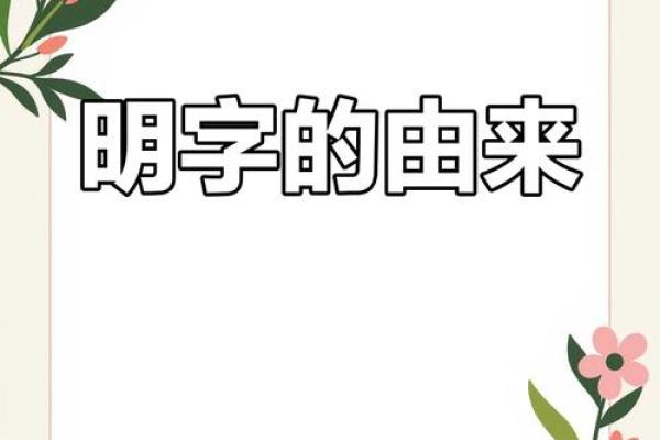 选择明字尾名字的寓意与象征意义
