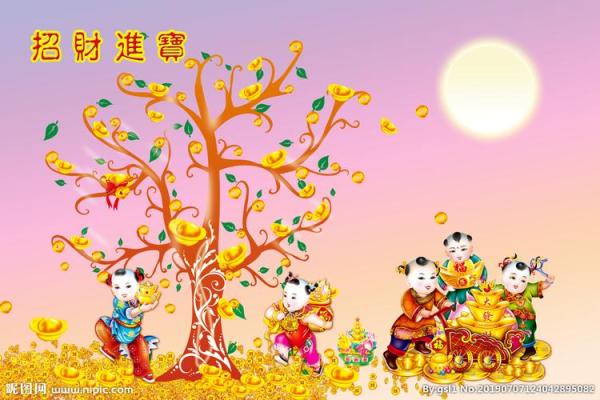 灵动招财童子画，让你的家财源滚滚