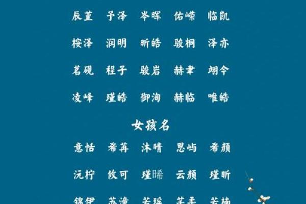 赋予宝宝独特魅力的名字宝典