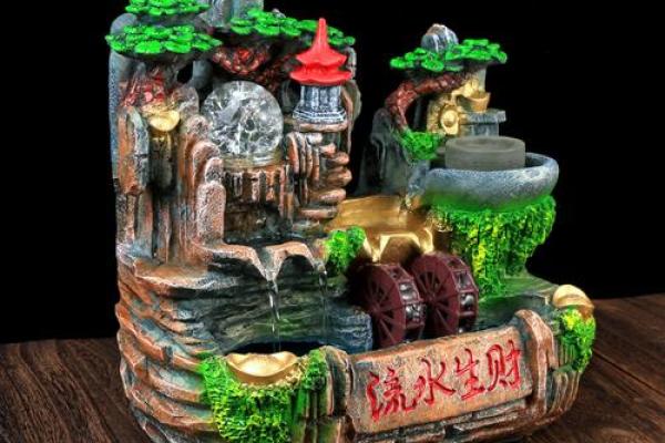 家居风水新宠，水车摆件寓意吉祥