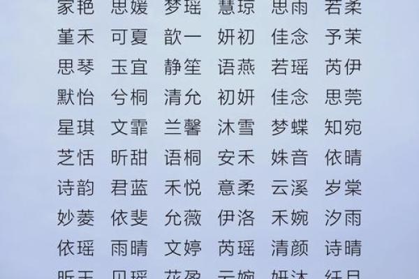 古韵完颜，女子取名之美