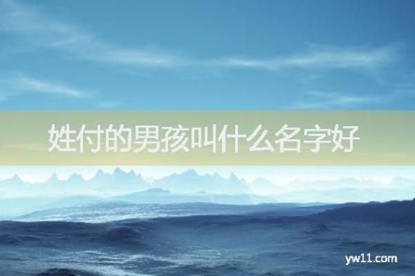 付姓宝宝取名秘籍