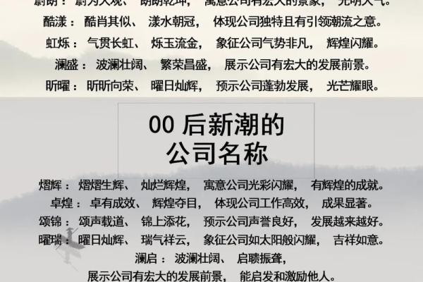免费公司起名用字大全：精选创意与实用字词推荐