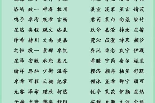 男孩名字中的传统文化元素与寓意探析