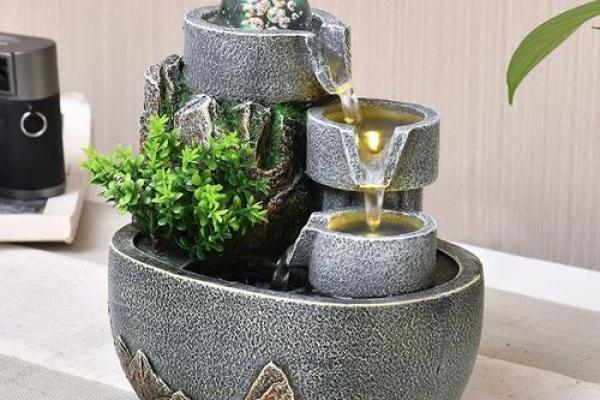 财运滚滚来，风水摆件流金流水神器