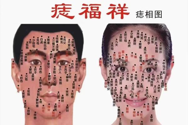 脸部痣相图解：美丽痣相的运势与魅力解析