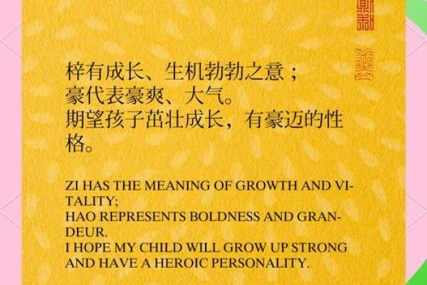 梓木之名：探寻独特姓名的文化底蕴