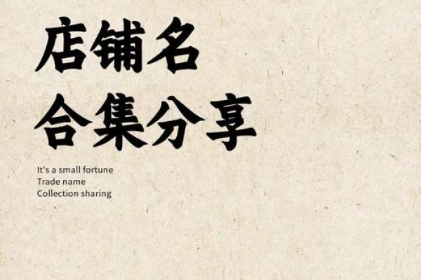 独家创意：招财聚宝店铺好名字