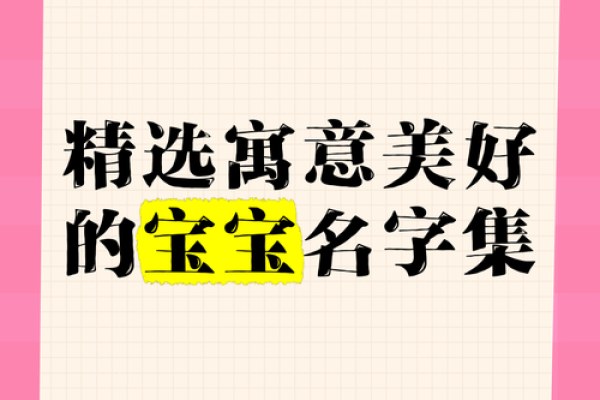 精选寓意美好：宝宝名字灵感库