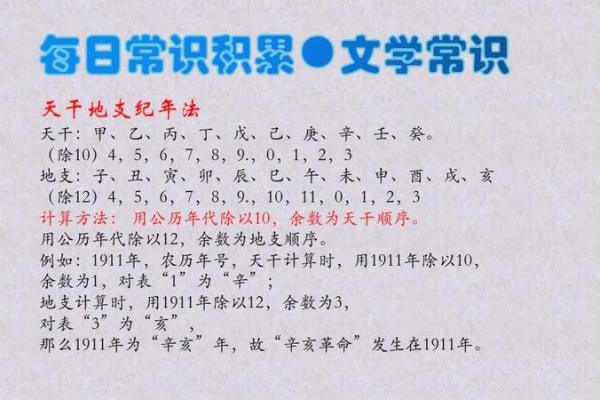 天干地支奥秘：揭秘五千年文化传承
