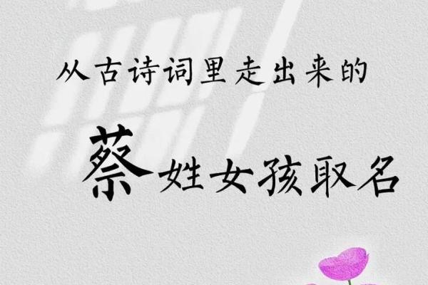 蔡姓宝宝名字精选