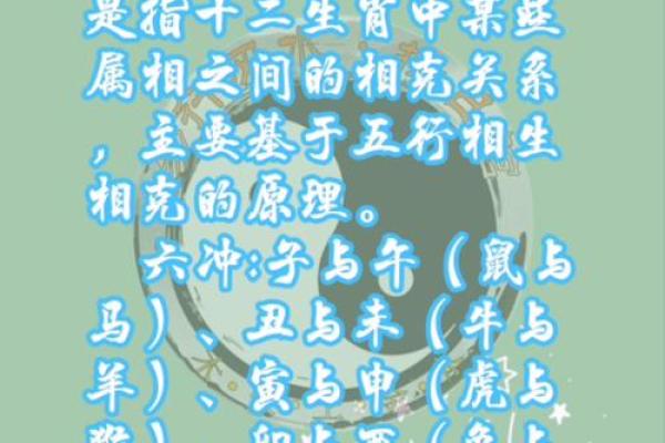 六冲六害，揭秘十二生肖间的神秘关系