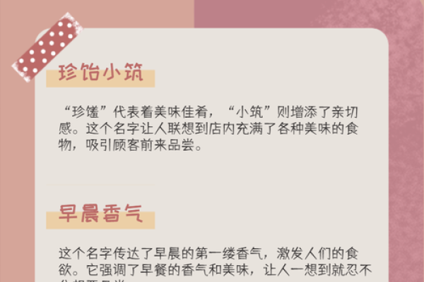 如何为早点店取一个吸引顾客的名字