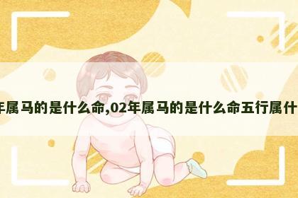 02年属马的是什么命,02年属马的是什么命五行属什么的