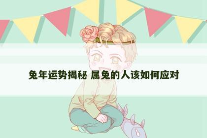 兔年运势揭秘 属兔的人该如何应对