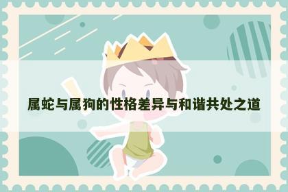 属蛇与属狗的性格差异与和谐共处之道