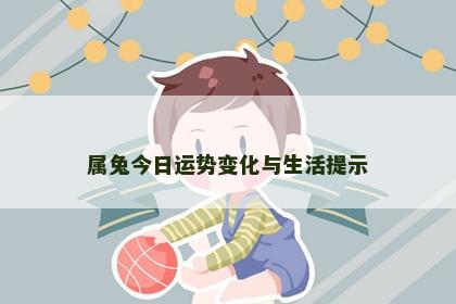 属兔今日运势变化与生活提示