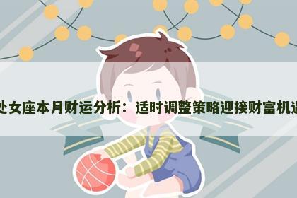 处女座本月财运分析：适时调整策略迎接财富机遇