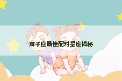 双子座最佳配对星座揭秘