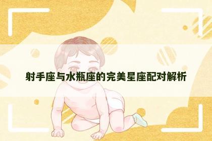 射手座与水瓶座的完美星座配对解析