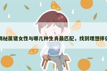 揭秘属猪女性与哪几种生肖最匹配，找到理想伴侣