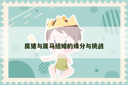 属猪与属马结婚的缘分与挑战