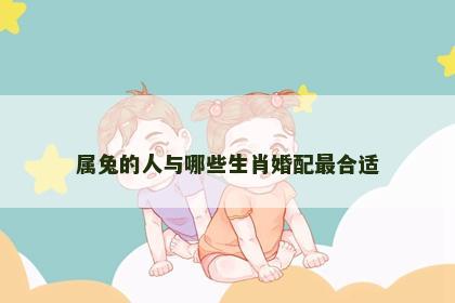 属兔的人与哪些生肖婚配最合适