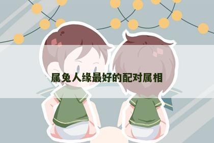 属兔人缘最好的配对属相