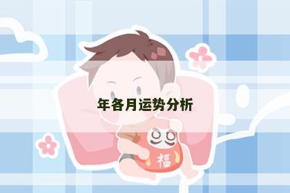 年各月运势分析
